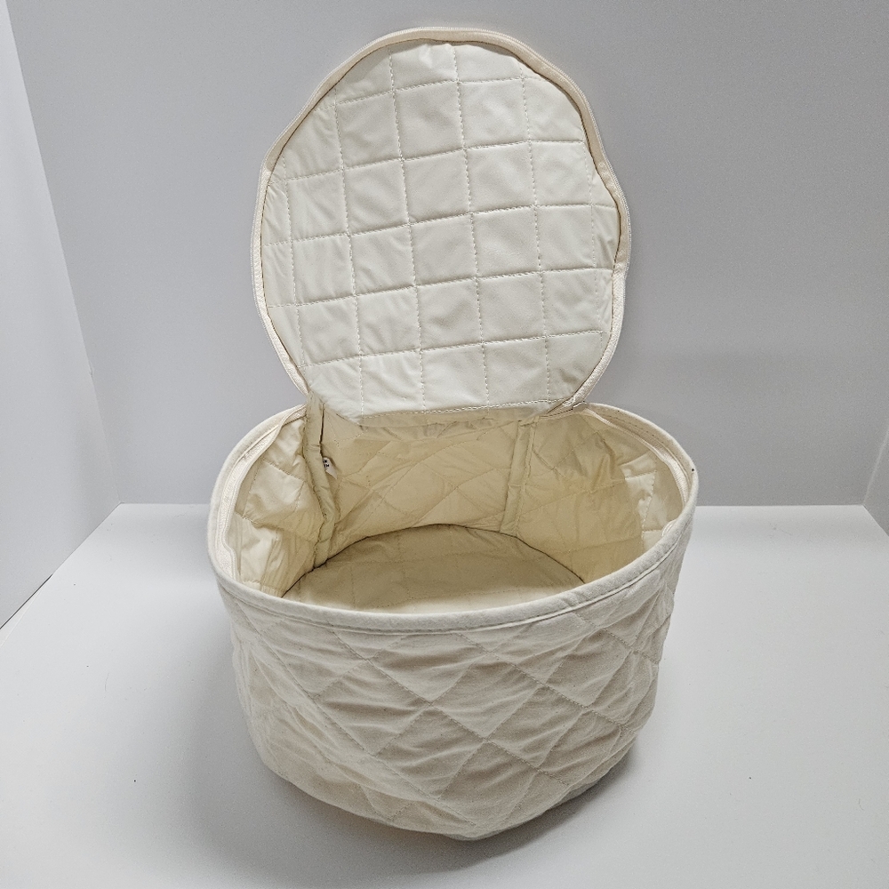 Quilted Zipper Soft Storage Container Plates Bowls Dishes Saucers